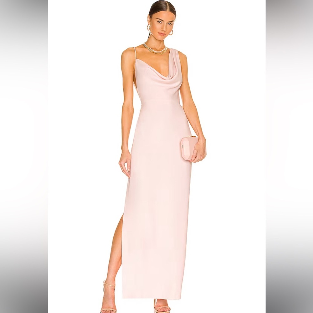 AMANDA UPRICHARD X REVOLVE Ariel gown in blush